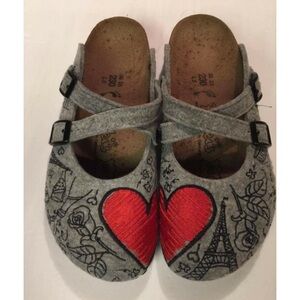 Birkenstock Birki's Gray Dorian Valentine Clogs